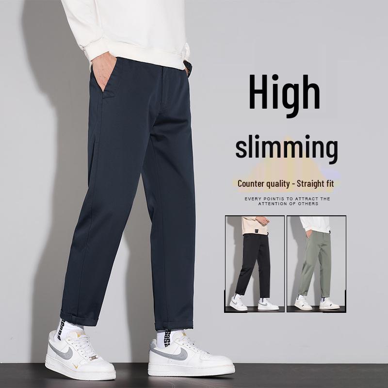 

Мужские повседневные осенние брюки Emperor Paul зауженного кроя с высокой посадкой 30 темно-синий