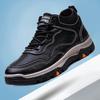 Men's Shoes New Autumn and Winter Single Cotton Casual Leather Shoes Trendy Travel Sports Shoes Fashion Hiking Shoes Men