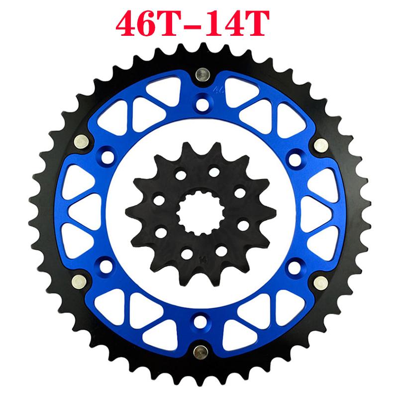 Motorcycle 45T~52T 14T Front & Rear Sprocket For YAMAHA WR450F YZ450F WR250Z YZ250L YZ250R WR400F YZ400F WR426F YZ426F YZ450R