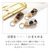 Echter Leder Dalmatiner Smart Key Ring, Doppelring, für Damen, Schlüsselhalter, Taschenanhänger, Beige [NB]