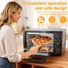 Convection Oven 34QT/32L Kitchen Oven 1500W Multi-Functional Countertop Toaster with Multifunctional 60-Min Timer Crispy Roast Dehydrate