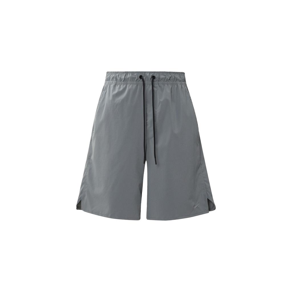 Nike Solid Color Drawstring High-Waisted Running Shorts Men Bottoms Silver DV9331-084