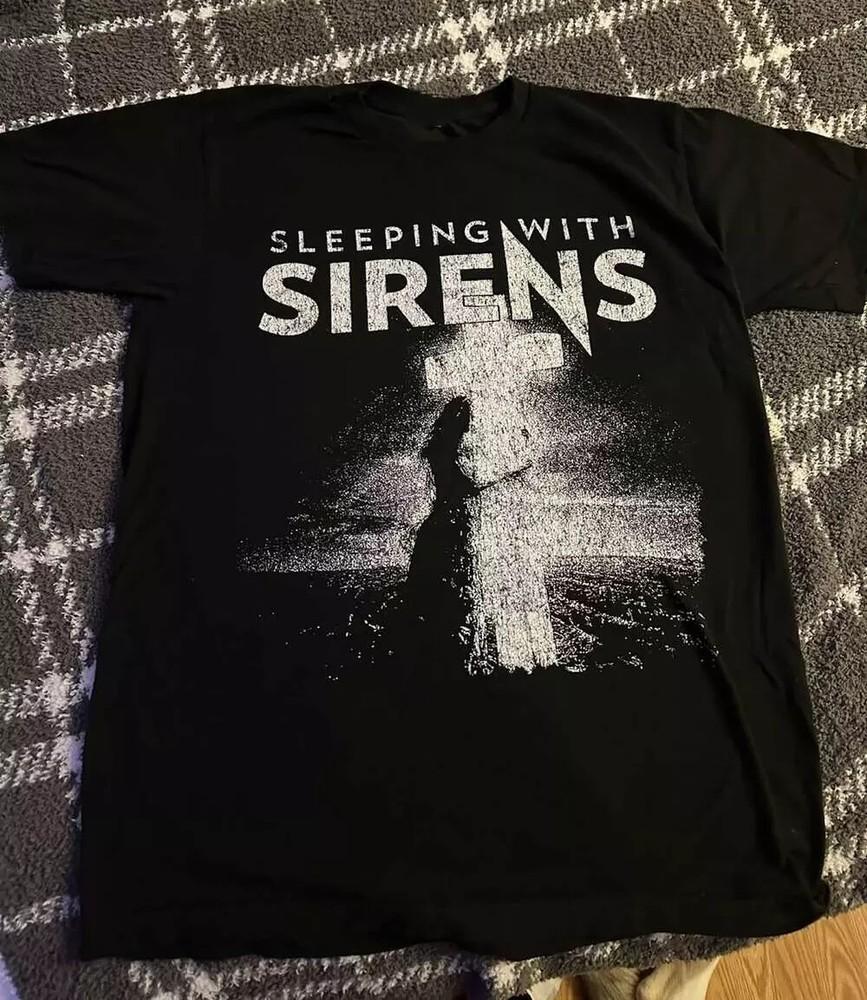 Sleeping With Sirens Music For Lovers Black T-Shirt Cotton Unisex T-Shirt M