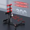 MERACH Multifunktionale Tiefe Kniebeuge Maschine Verstellbarer Trainer Rumpf & Bauch Beine Push-Up Trainingsgerät 300 lbs Kapazität für Heim-Fitnessstudio