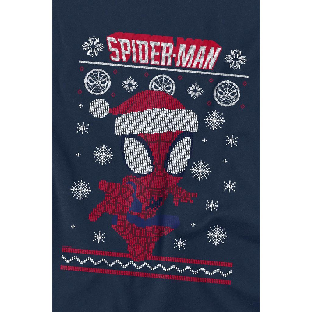 Spider-Man Childrens/Kids Snowflake Christmas Sweater T-Shirt