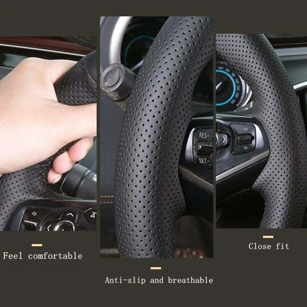 Diy Customize Braid Car Steering Wheel Cover For Honda Civic Old Civic 2006-2011 Steering Wheel Braid Car Interior Accessories