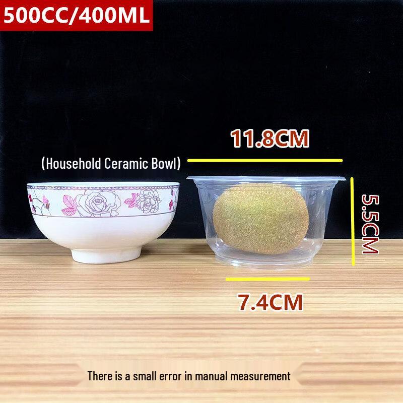 

ZISIZ Disposable Round Plastic Meal Bowl