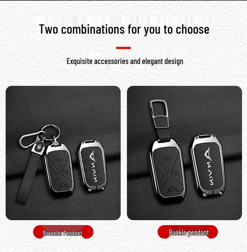 Kaiyi Kunlun 300 Plateau Edition Car Key Cover - Premium Men's Metal Protective Shell