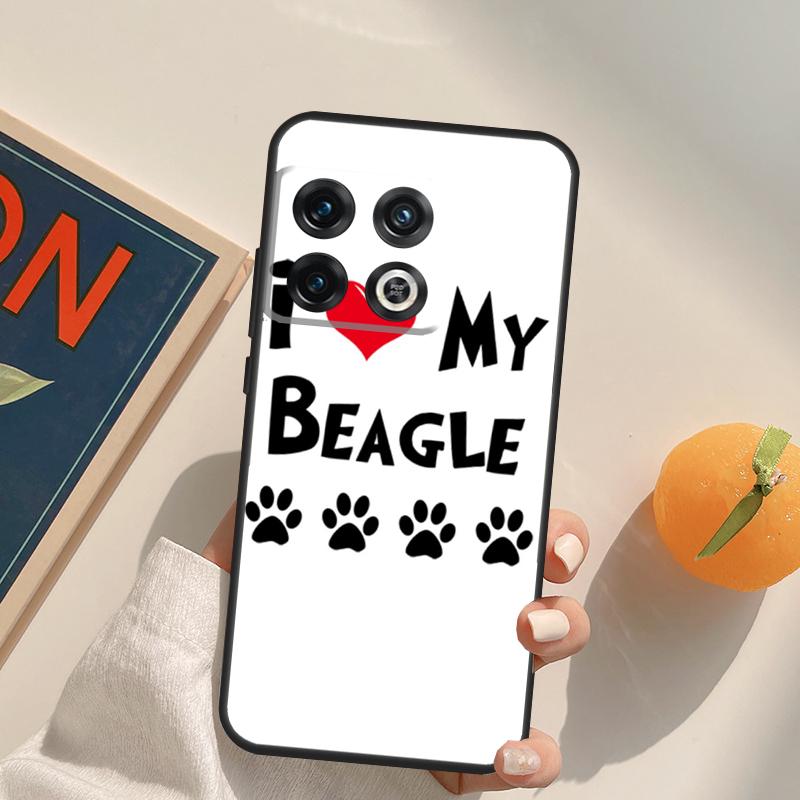 I Love My Beagle Dogs Case For OnePlus 12R 13R 13T 10R 15 13 12 11 10T 8T Nord CE 4 3 2 Lite N20 N30 Nord 5 Cover