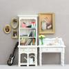 [JN] 1/12 Dollhouse Mini Bookcase Cabinet Model Display Storage Rack Furniture Decor Toy