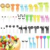 Stuzzicadenti per Cibo Animale Mini Forchette per Bambini Carine Forchette da Frutta Lunch Box Accessori Bento Forchetta Decorazione Cibo Stuzzicadenti per Cibo per Bambini