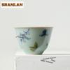 45ml Ru Kiln Gracked Glaze Teacup Retro Tea Bowl Mug Tea-tasting Fragrance Cup Chazhan Master Cups Household Tableware Supplies