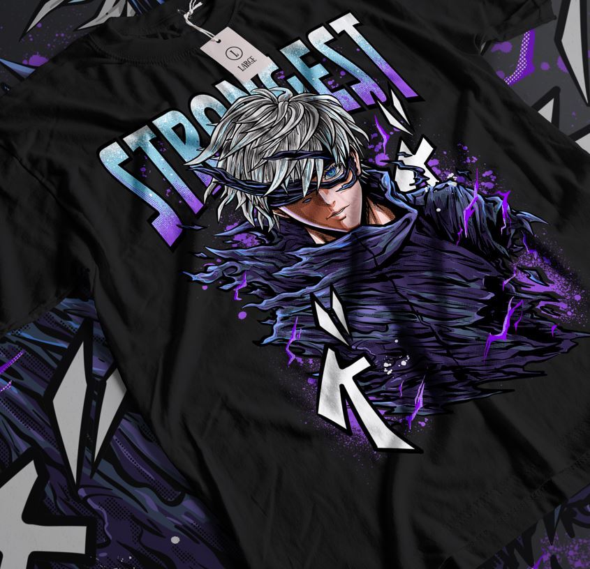 

Футболка Годжо Сатору Магическая битва Ужасы Смешная JSK Юдзи Подарочная футболка Все размеры 4XL