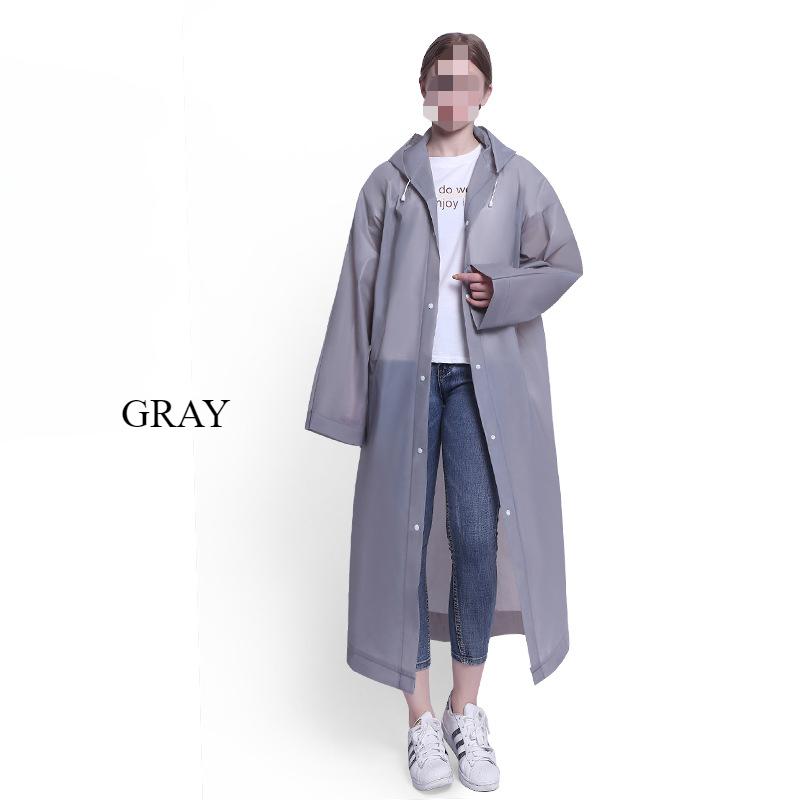 

Премиальный плащ для взрослых из ЭВА – утолщенный, водонепроницаемый и прочный для путешествий на открытом воздухе и скалолазания, универсальный цельный дизайн 115cm серый