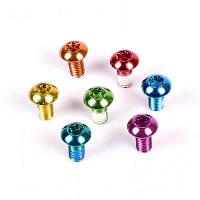 12PCS/Pack Colorful MTB Bike Bicycle Disc Brake Rotor Torx T25 Bolts Stainless Steel M5*10mm Road