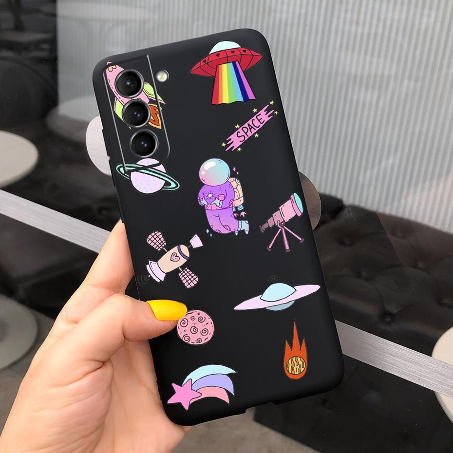 For Samsung Galaxy S22 5G Phone Case Cute Rainbow Milk Cow Painted Cover For Samsung S22 Plus S 22 Ultra Soft Silicon Fundas