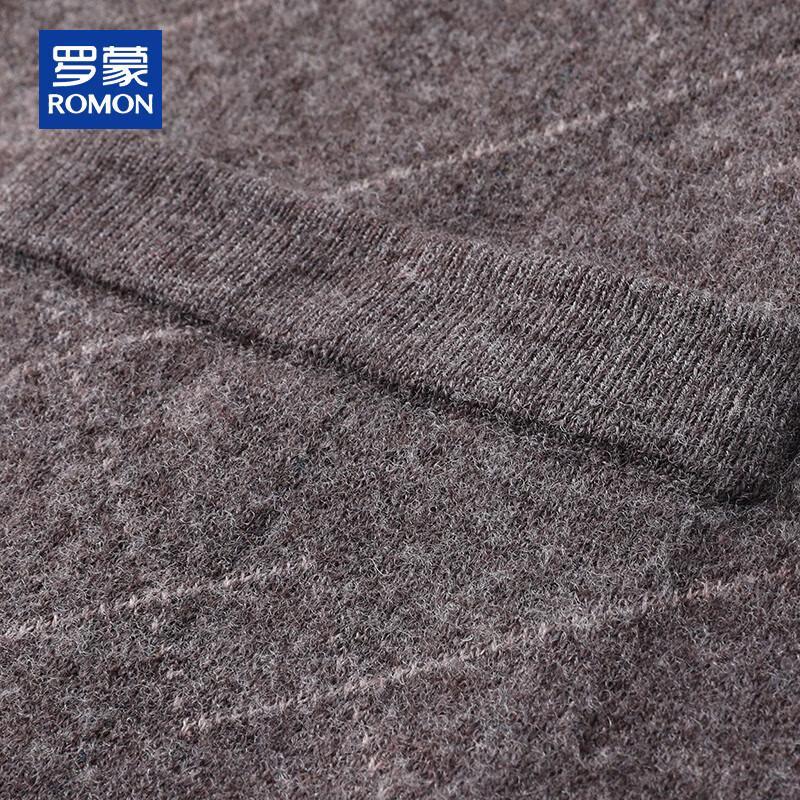 ROMON Men's 100% Pure Wool Thick Cardigan Vest