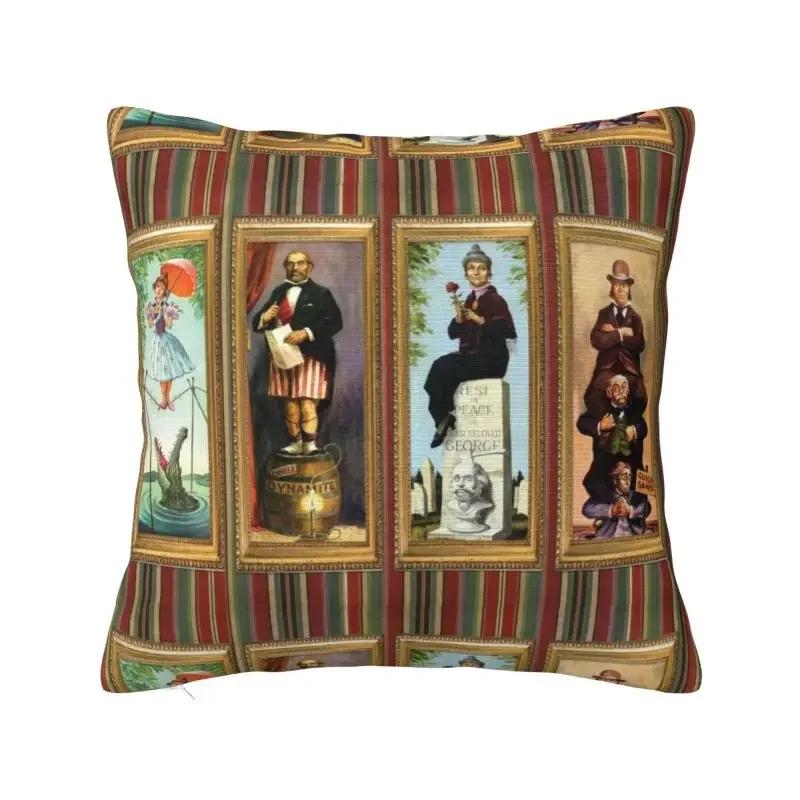 Fashion Haunted Mansion Logo Cushion Covers Halloween Grimace Ghosts Throw Pillow for Sofa Car Square Pillowcase Decoration