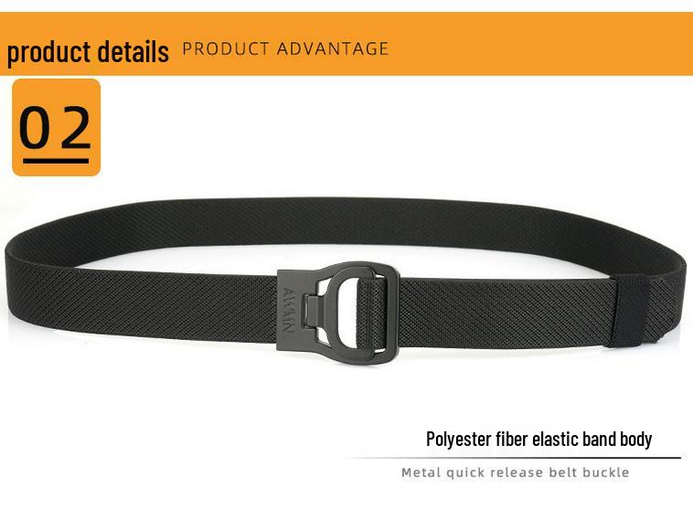 2025 Męski pasek elastyczny 3,4 cm z automatyczną klamrą - Casualowy, outdoorowy i biznesowy styl skórzany pleciony