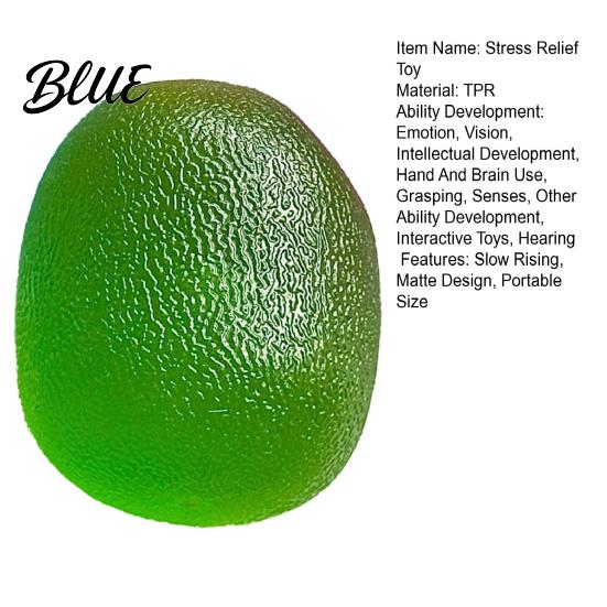Sensory Stress Ball TPR Sugar Slow Rising Matte Squeeze Toy Anxiety Relief Hand Exercise Relaxation Decompression Fidget