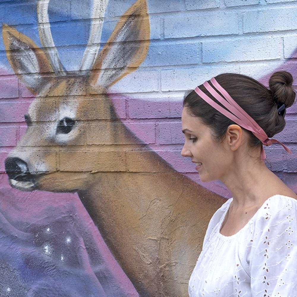 Так Соль Дженнифер Олетт Двойной Сатиновый Повязка на Голову Ji3d112010 19. Red