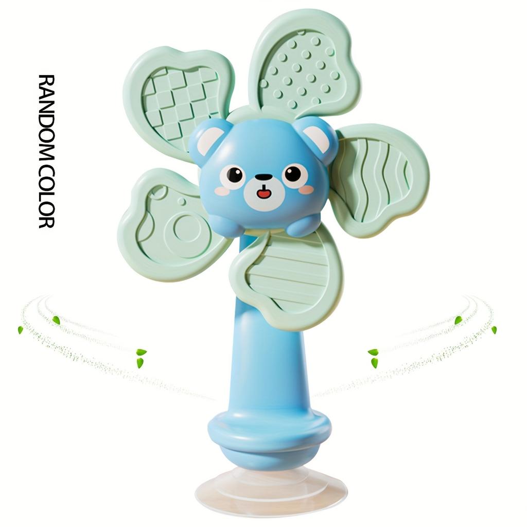Suction Cup Spinner for Babies,Toddlers,ABS Resin Sensory Fidget Toy with 6 Colorful Grips,Travel Friendly Calming Toy for Airplane,Restaurant