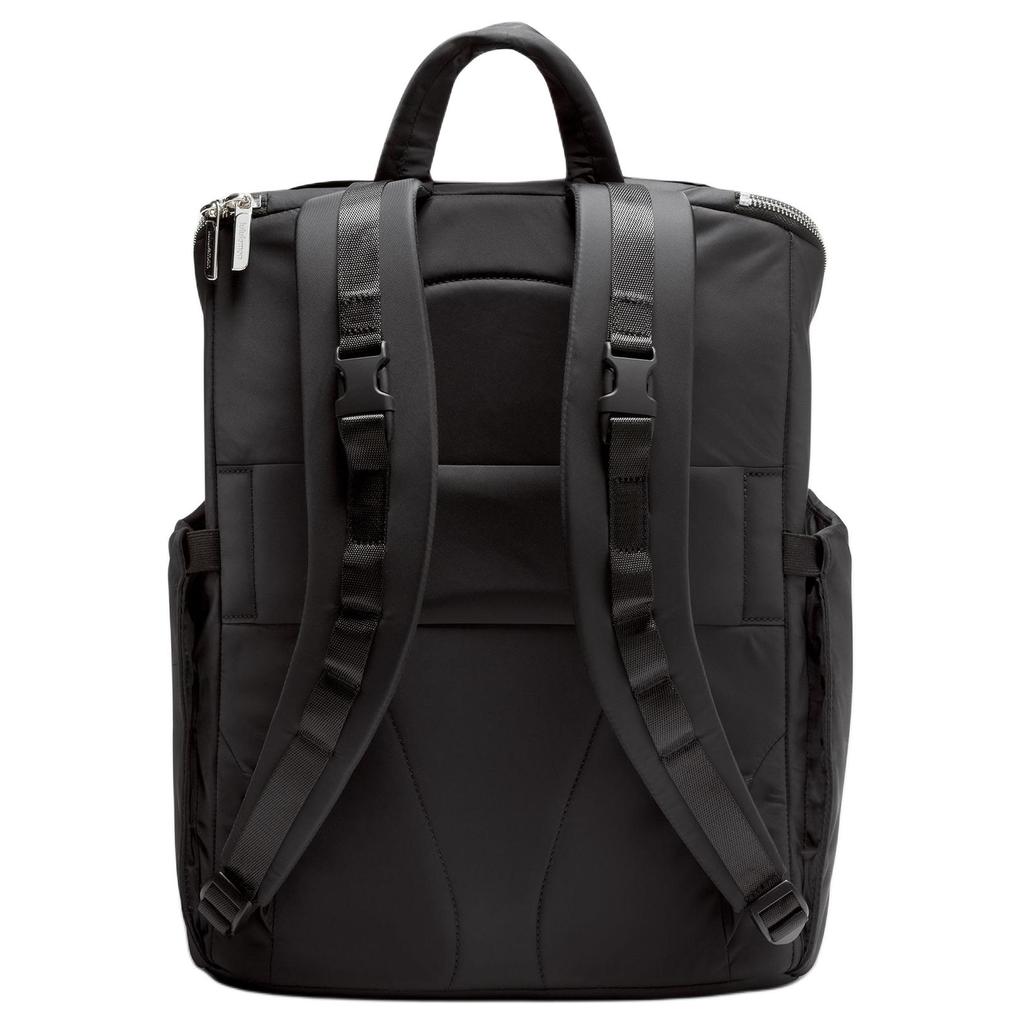 Lululemon Neuer Elternteil 17L Mode Vielseitig Große Kapazität Abnehmbare Kleine Tasche Polyester Nylon Rucksack Unisex Rucksack Schwarz LU9BJZS-060155