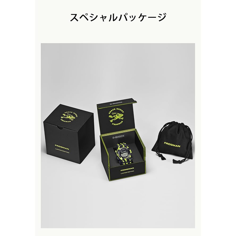 Casio G-Shock Master of G Frogman Tough Solar Men's Watch GW-8200TPF-1JR Black Eco-Friendly Material