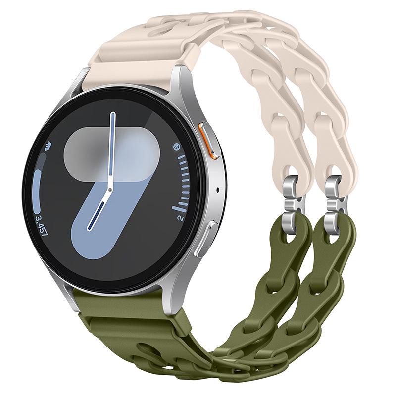 Fashion Hollow Silicone Strap for Samsung Watch7 & Huawei GT3 Pro