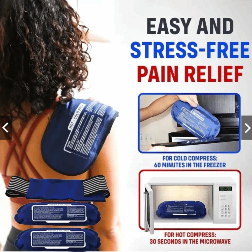 Elastic Gel Cold & Hot Packs Secure Fastening Reusable Warm or Ice Packs  Shoulder