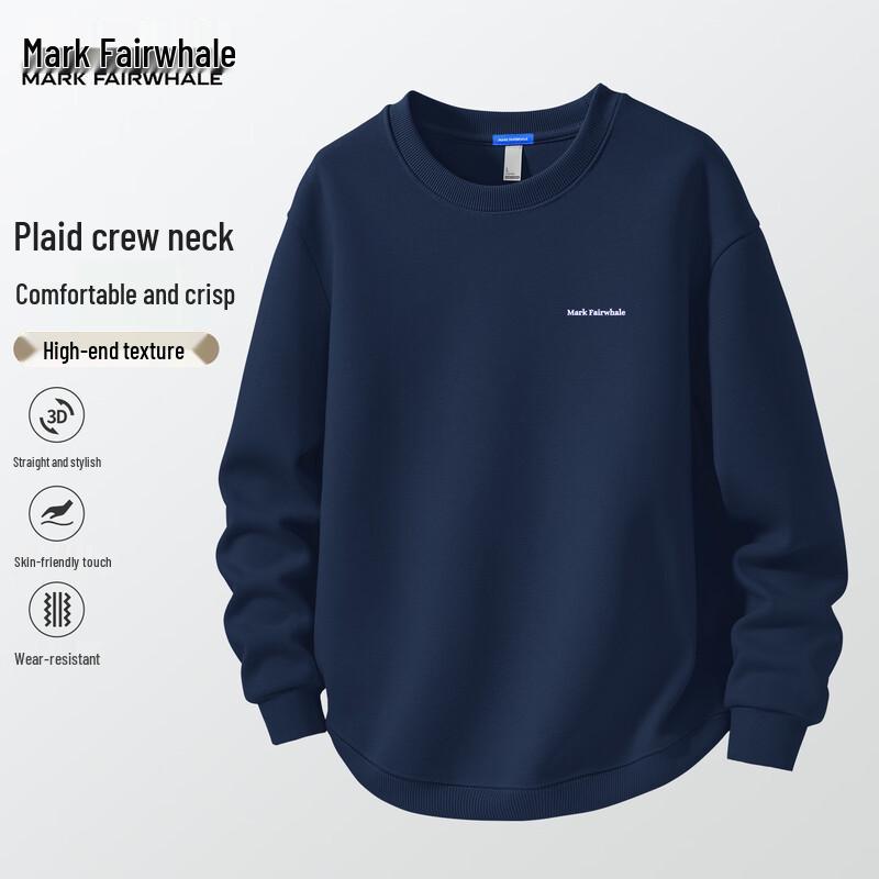 

Mark Fairwhale Men s Letter Print Round Neck Sweatshirt M