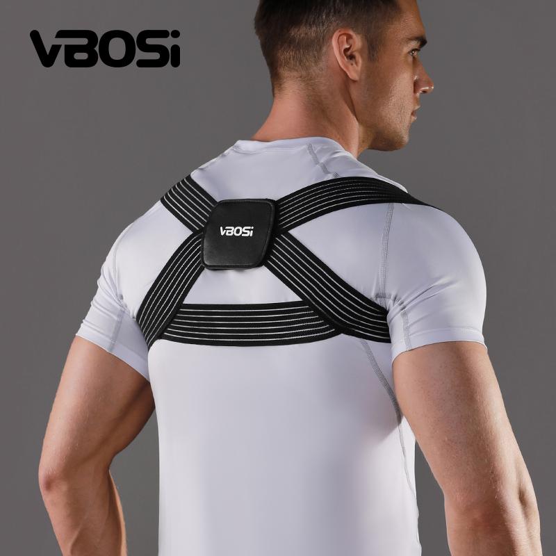 

VBOSi Small Size Universal Sporty Shoulder Support Brace Upper Back Belt Posture Corrector for Women Men XXL чорний