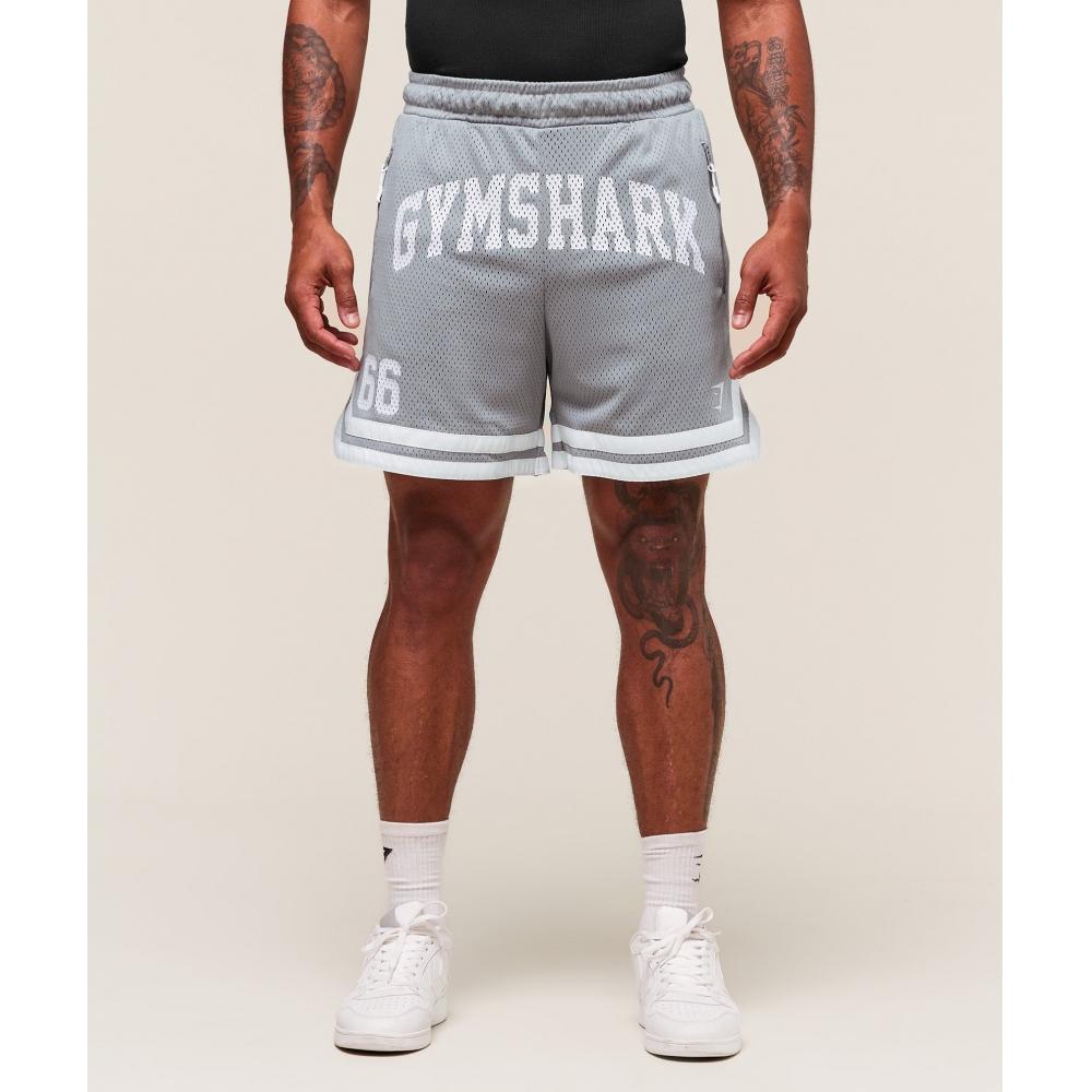 

Gymshark Varsity Mesh Shorts Denim Grey A6a8e Gcqs XS