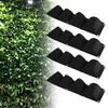 4Pcs 4 Pocket Plant Grow Bag Wall Mounted Reusable Degradable Felt Garden PlanterBlack