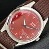 HÅNDOPPTREKK VINTAGE HMT JANATA INDISK HERREARMBANDSUR ARABISK RØD SKIVE a440985-4 HT-a440985
