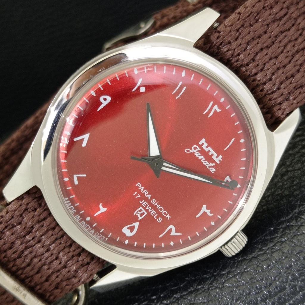 

ВИНТАЖНЫЕ ЧАСЫ HMT JANATA С РУЧНЫМ ЗАВОДОМ, ИНДИЙСКИЕ, МУЖСКИЕ, АРАБСКИЙ КРАСНЫЙ ЦИФЕРБЛАТ, a440985-4 HT-a440985