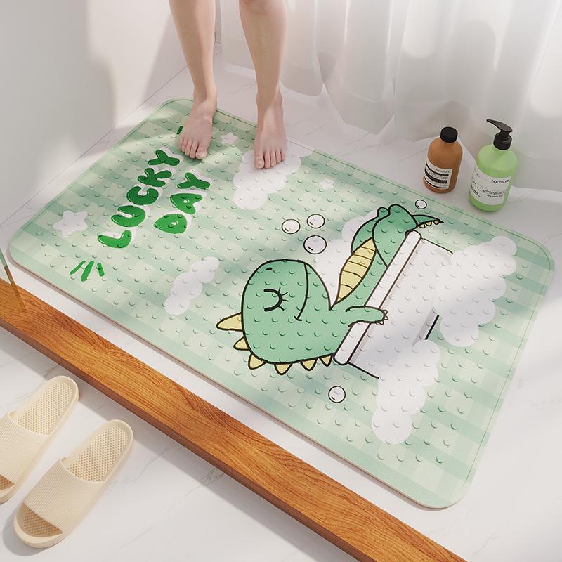 Child's Non-Slip Waterproof Bathroom Mat - Anti-Fall Shower & Toilet Floor Pad