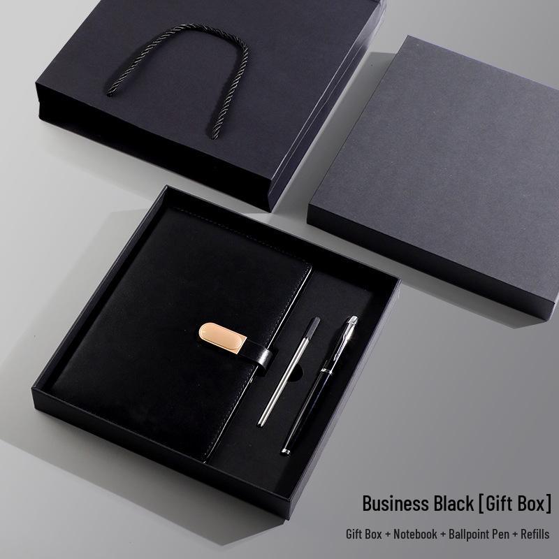 Customized Business Notebook Gift Set with Logo for Corporate Meetings and Client Souvenirs