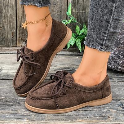 Mode Damen Ballerinas Wildleder Schnürschuhe Designer Klassische Lässige Sneaker 2025 Herbst Neue Trends Modeschuhe Laufen Zapatillas Mujer
