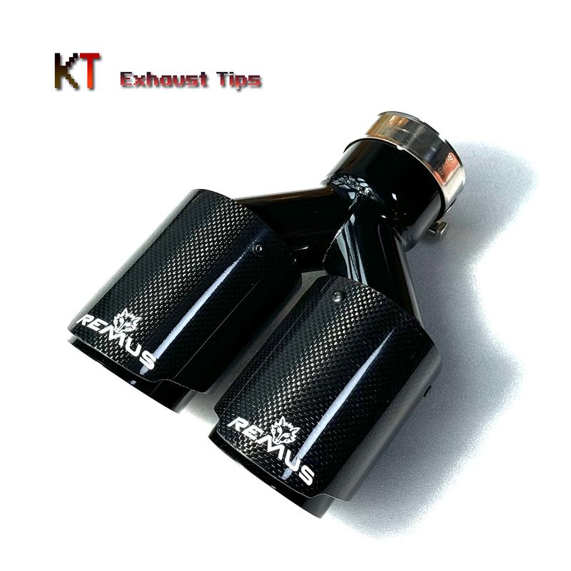 1Pc Remus Cars Accessories Carbon Fiber