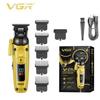 Hair Trimmer Professional Barber Clippers Rechargeable Hair Cutting Machine Electric Trimmers LED Digital Display Hair Trimmer for Men V-274
