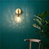 Wall Light Golden Glass Ball Lamp Clear Metal Base Fixtures Home Decoration Bedroom Kitchen Corridor Dining Room Accessories