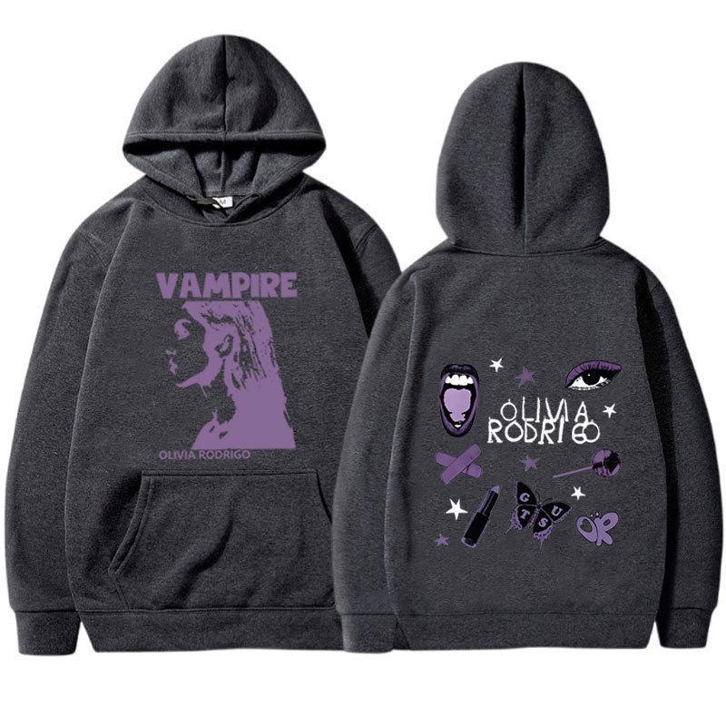 Felpa con cappuccio Guts Olivia Rodrigo, maglione sportivo a coste fondo autunno e inverno da uomo e da donna