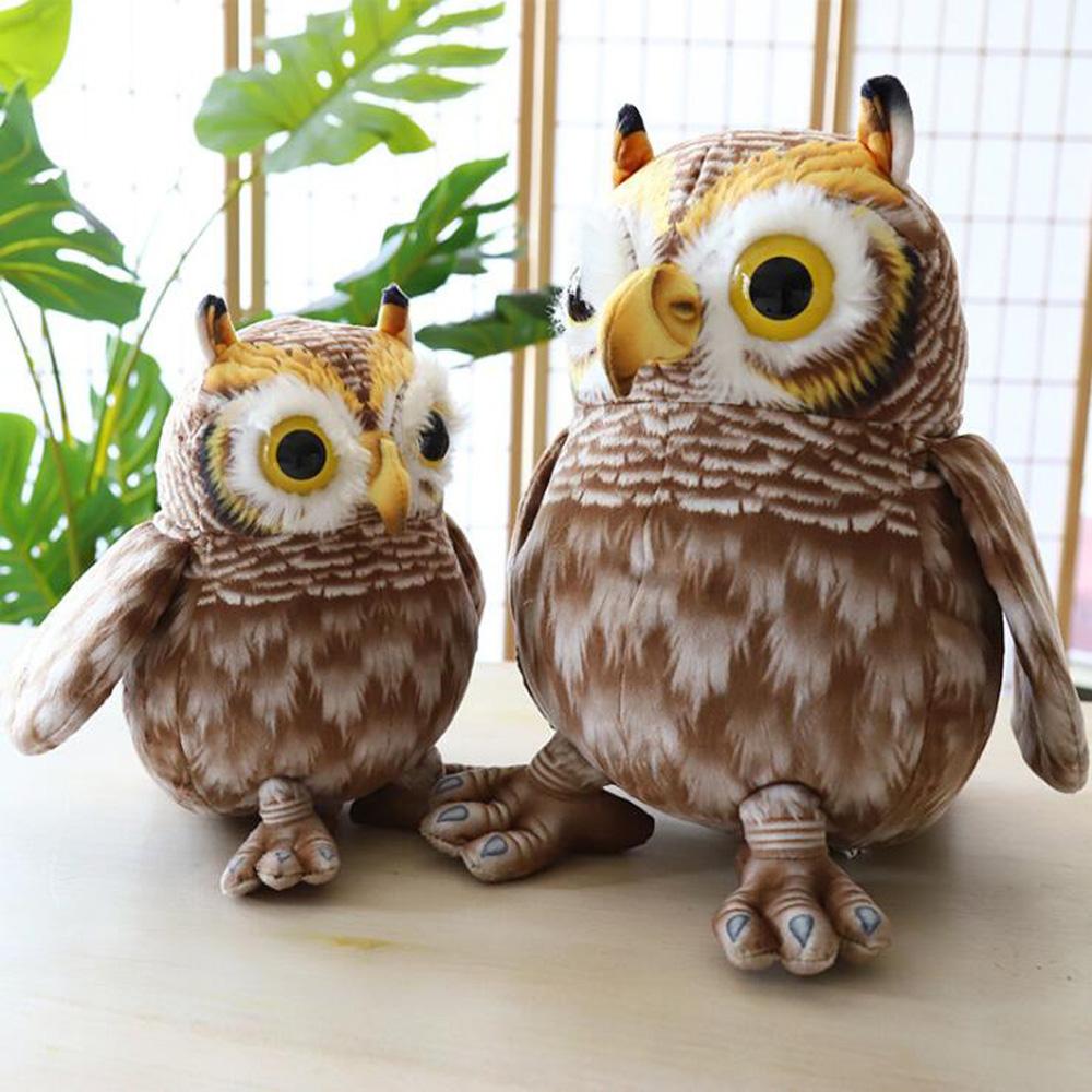 Simulation Eule Vogel Tier Kinder Plüsch Stofftier Spielzeug Geschenk