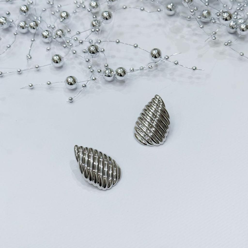 Серебряные серьги без камней (2175414)