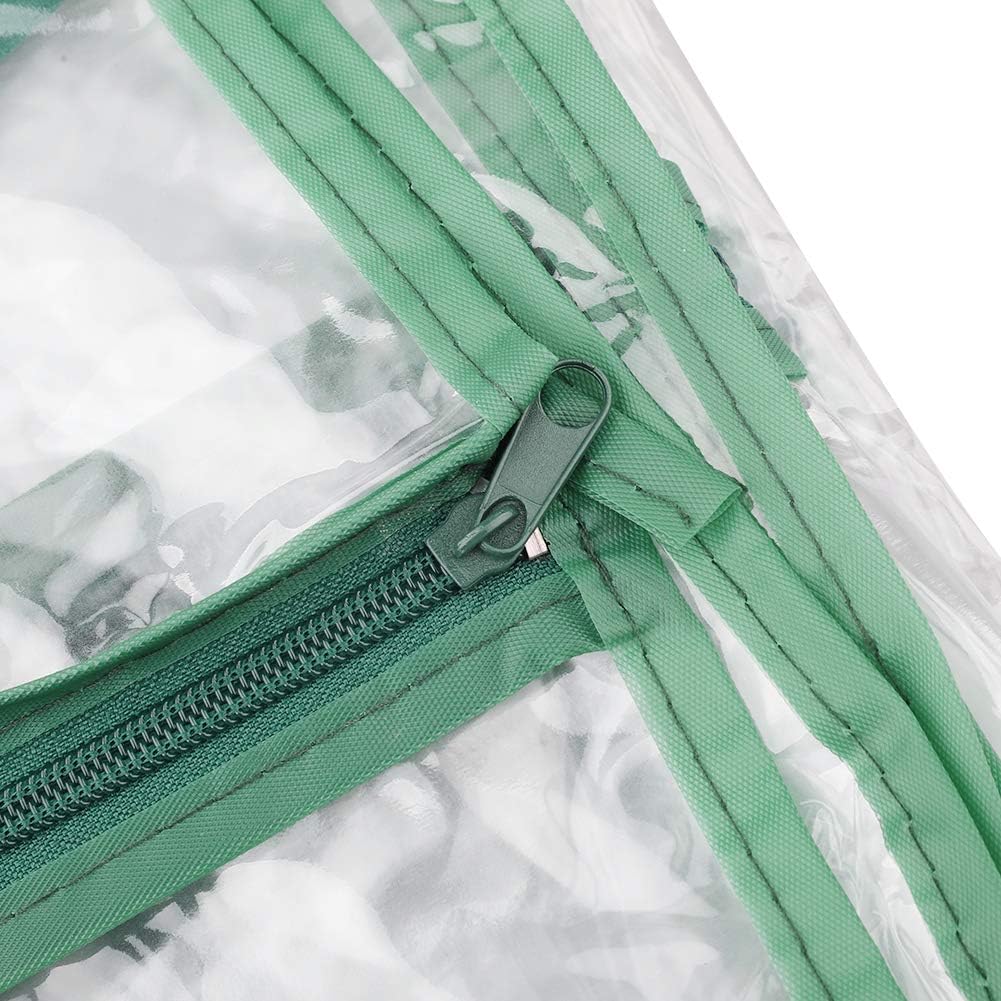 3-Tier Greenhouse Cover Replacement, Transparent Waterproof PVC Outdoor Gardening Plant Protective Cover for Herb Flower Vegetable Growing (Just