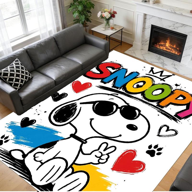 Crystal Velvet Rug Soft Non Slip Indoor Floor Mat Home DecorSnoopy Peanuts