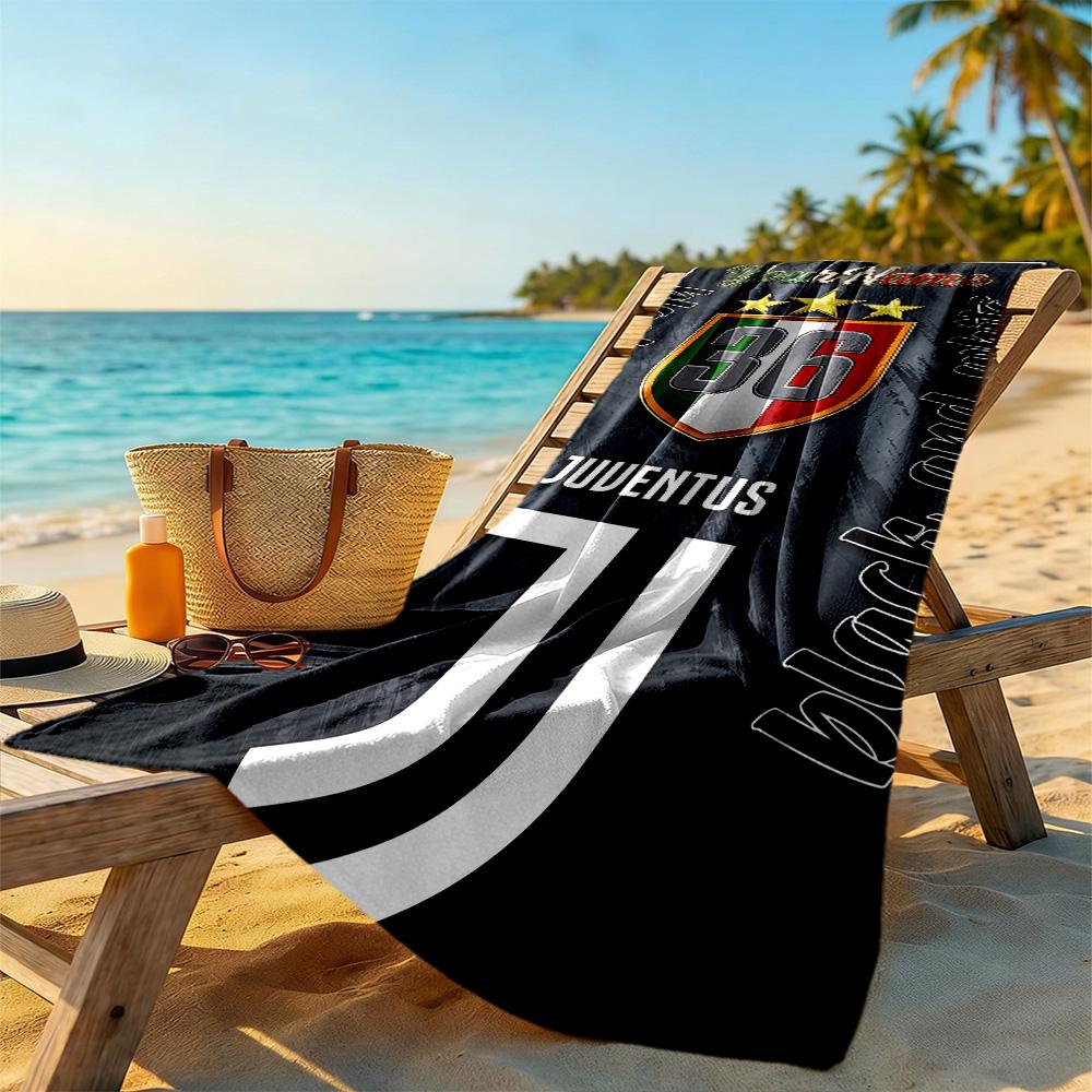 Juventus Personalized Name Beach Towel Quick-Dry Soft Microfiber Suitable for Sports Travel Swimming Yoga Bathroom Beach And Pool