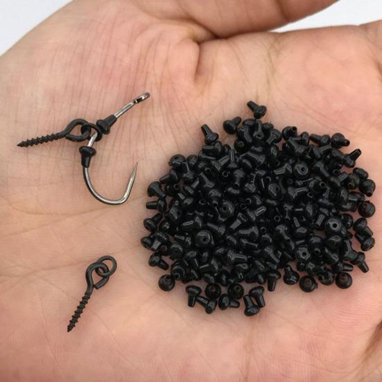 20Pcs Carp Rig Ring Stops with 20Pcs Boilie Bait Screw Fishing Accessories Kit