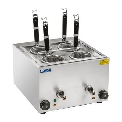 Pasta Cooker for Cooking Pasta and Dumplings, 2 Chambers with Taps